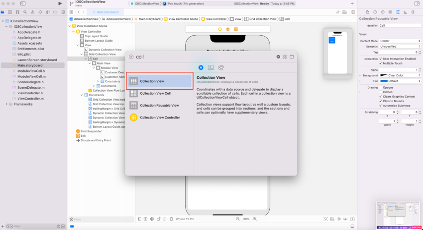 Implement the Dynamic Collection View in Xamarin.iOS